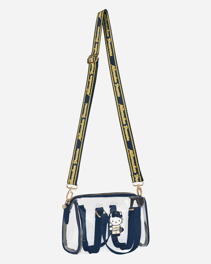 Milwaukee Brewers Hello Kitty® Clear Barrel Bag FOCO - FOCO.com
