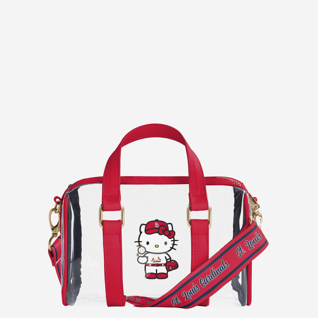 St Louis Cardinals Hello Kitty® Clear Barrel Bag FOCO - FOCO.com