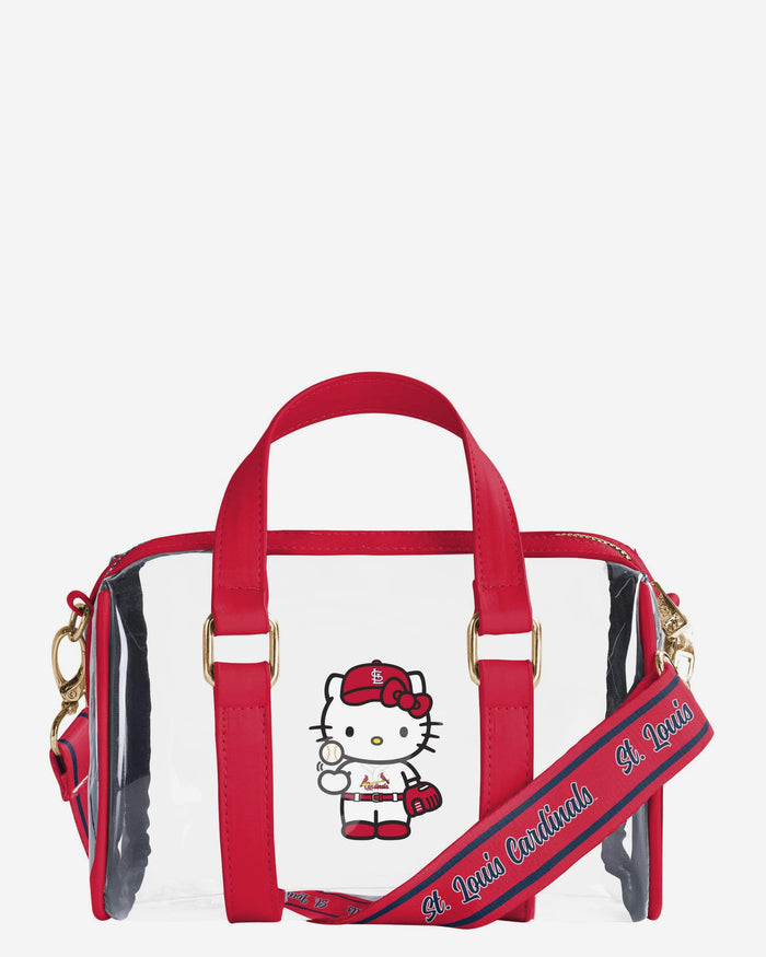 St Louis Cardinals Hello Kitty® Clear Barrel Bag FOCO - FOCO.com