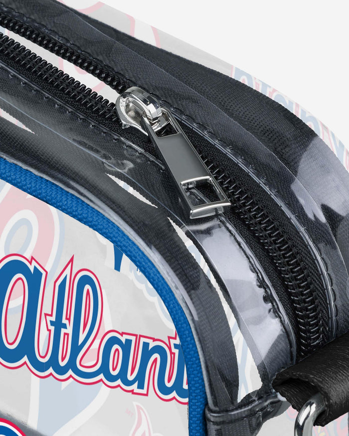 Atlanta Braves Repeat Retro Print Clear Crossbody Bag FOCO - FOCO.com