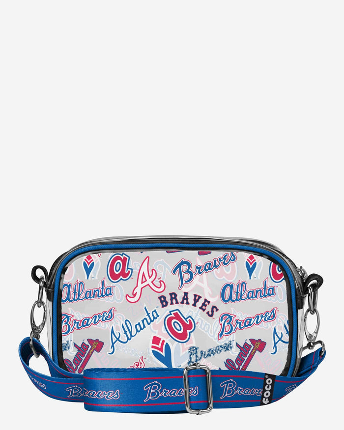 Atlanta Braves Repeat Retro Print Clear Crossbody Bag FOCO - FOCO.com