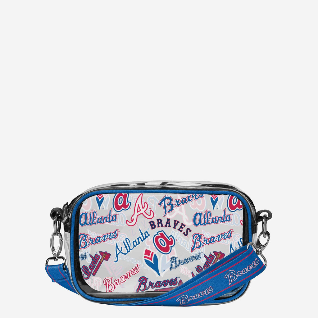 Atlanta Braves Repeat Retro Print Clear Crossbody Bag FOCO - FOCO.com