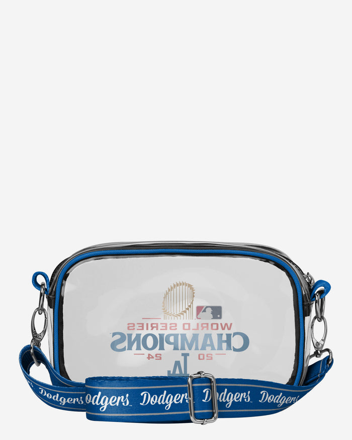 Los Angeles Dodgers 2024 World Series Champions Clear Crossbody Bag FOCO - FOCO.com