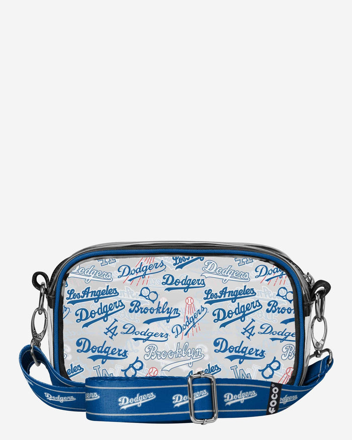 Los Angeles Dodgers Repeat Retro Print Clear Crossbody Bag FOCO - FOCO.com