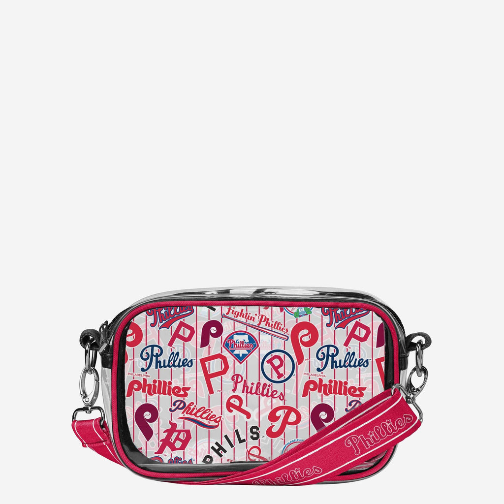 Philadelphia Phillies Repeat Retro Print Clear Crossbody Bag FOCO - FOCO.com