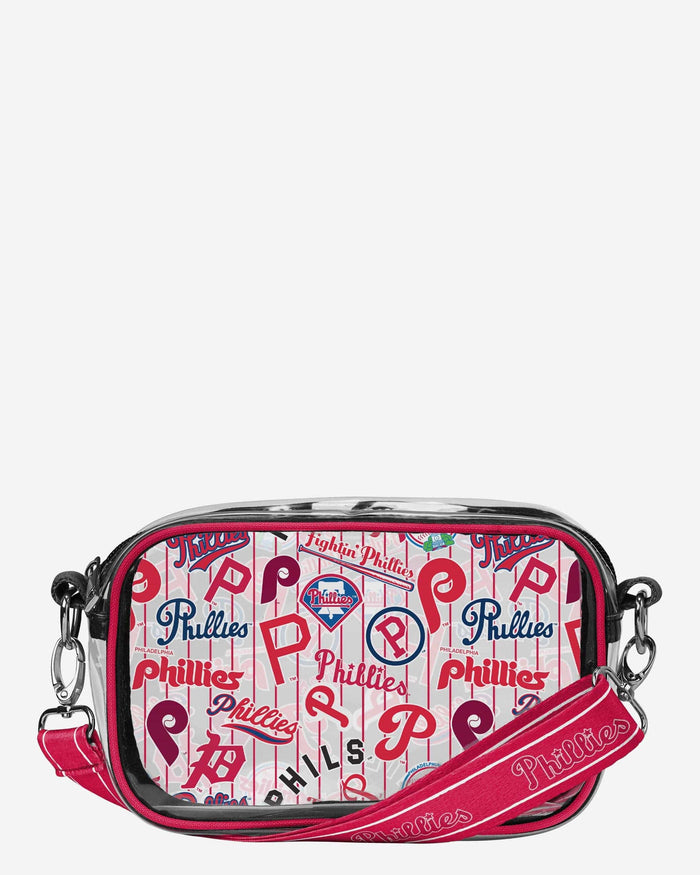 Philadelphia Phillies Repeat Retro Print Clear Crossbody Bag FOCO - FOCO.com