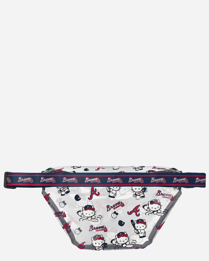 Atlanta Braves Hello Kitty® Clear Fanny Pack FOCO - FOCO.com