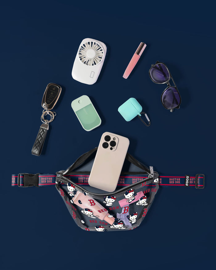 Boston Red Sox Hello Kitty® Clear Fanny Pack FOCO - FOCO.com