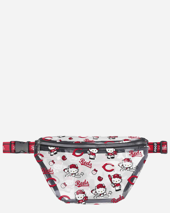 Cincinnati Reds Hello Kitty® Clear Fanny Pack FOCO - FOCO.com