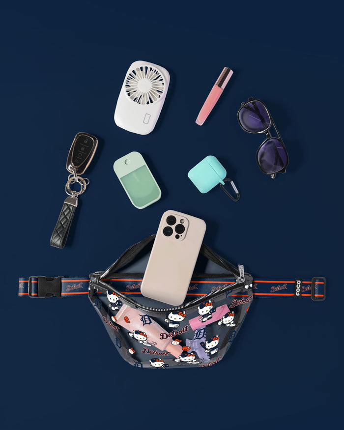 Detroit Tigers Hello Kitty® Clear Fanny Pack FOCO - FOCO.com