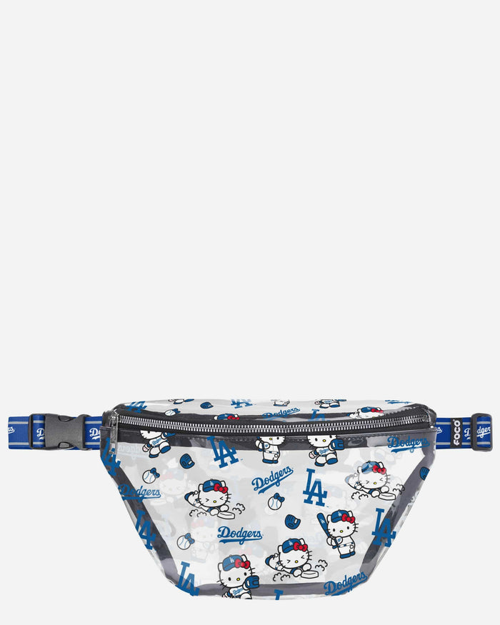 Los Angeles Dodgers Hello Kitty® Clear Fanny Pack FOCO - FOCO.com