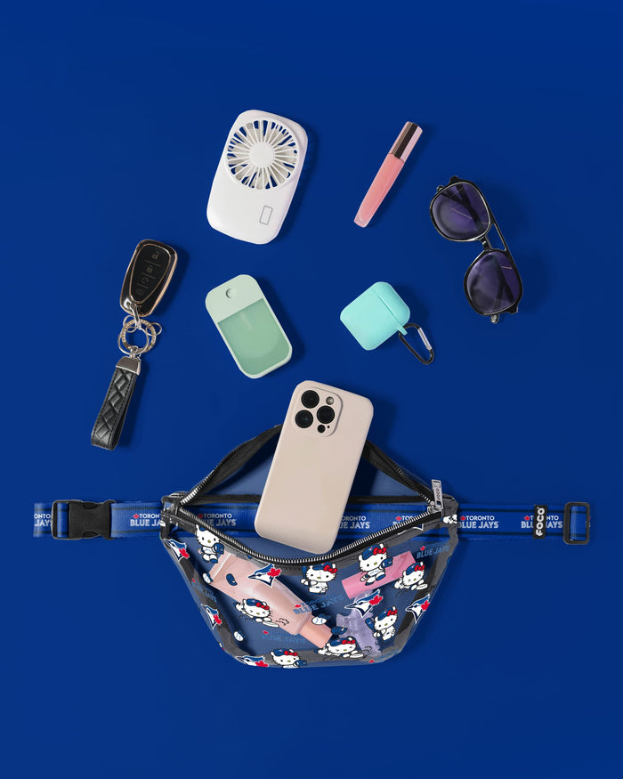 Toronto Blue Jays Hello Kitty® Clear Fanny Pack FOCO - FOCO.com
