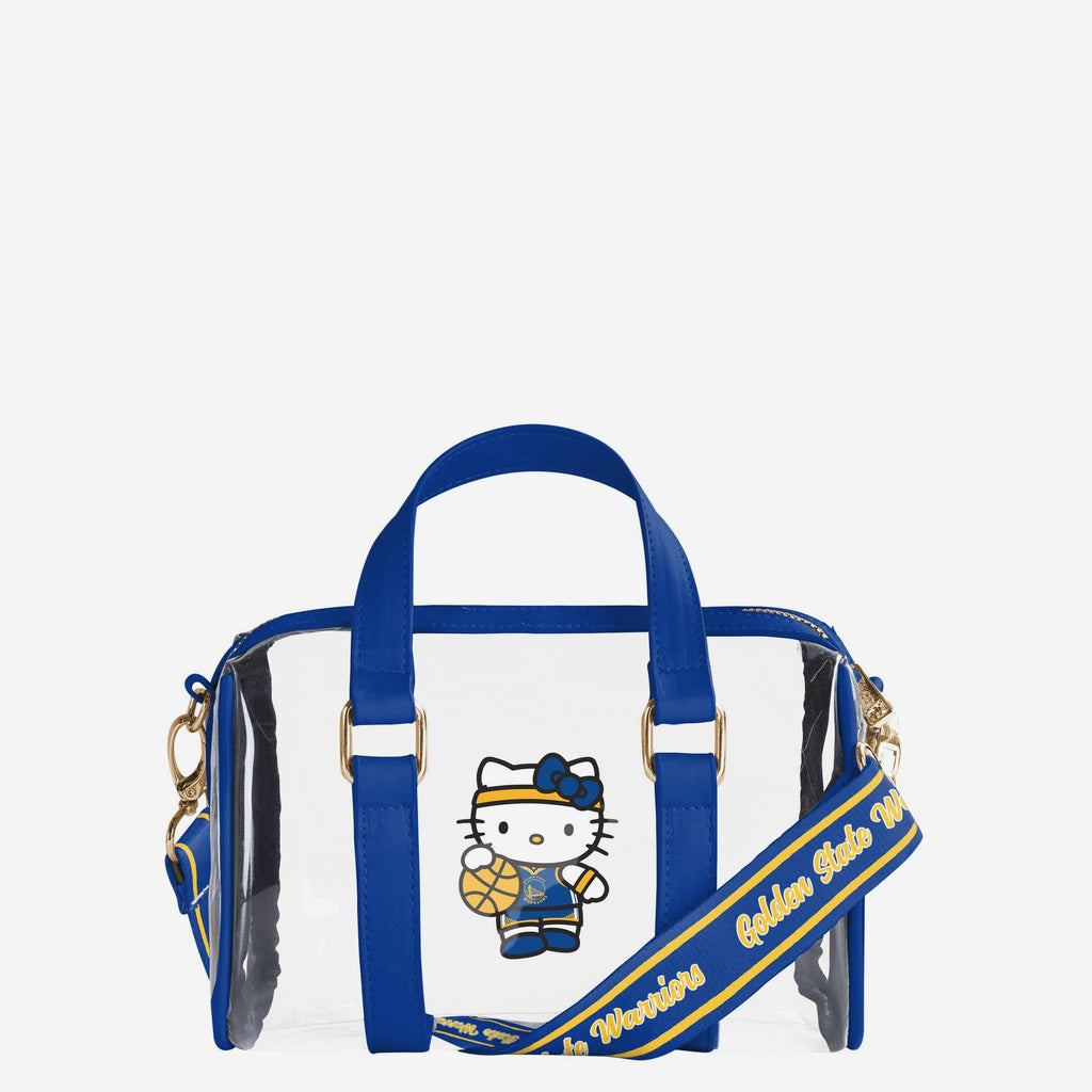 Golden State Warriors Hello Kitty® Clear Barrel Bag FOCO - FOCO.com