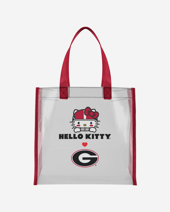 Georgia Bulldogs Hello Kitty® Clear Tote Bag FOCO - FOCO.com