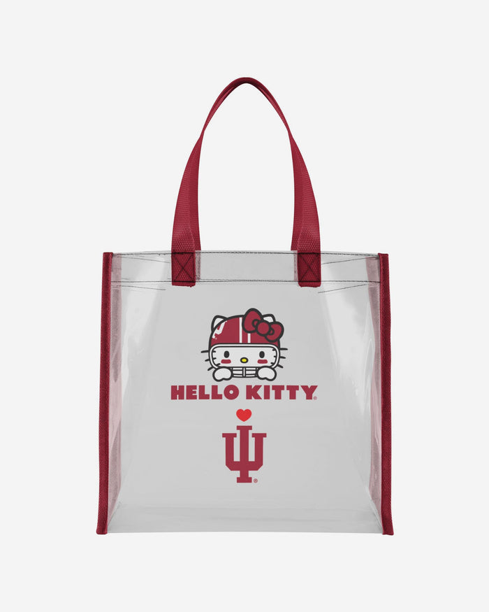 Indiana Hoosiers Hello Kitty® Clear Tote Bag FOCO - FOCO.com