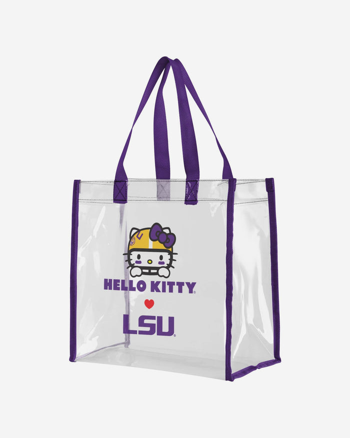 LSU Tigers Hello Kitty® Clear Tote Bag FOCO - FOCO.com