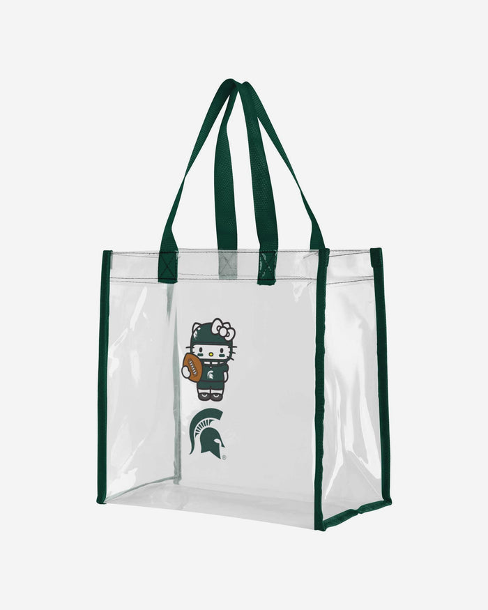 Michigan State Spartans Hello Kitty® Clear Tote Bag FOCO - FOCO.com