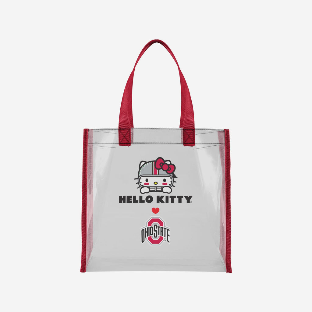 Ohio State Buckeyes Hello Kitty® Clear Tote Bag FOCO - FOCO.com