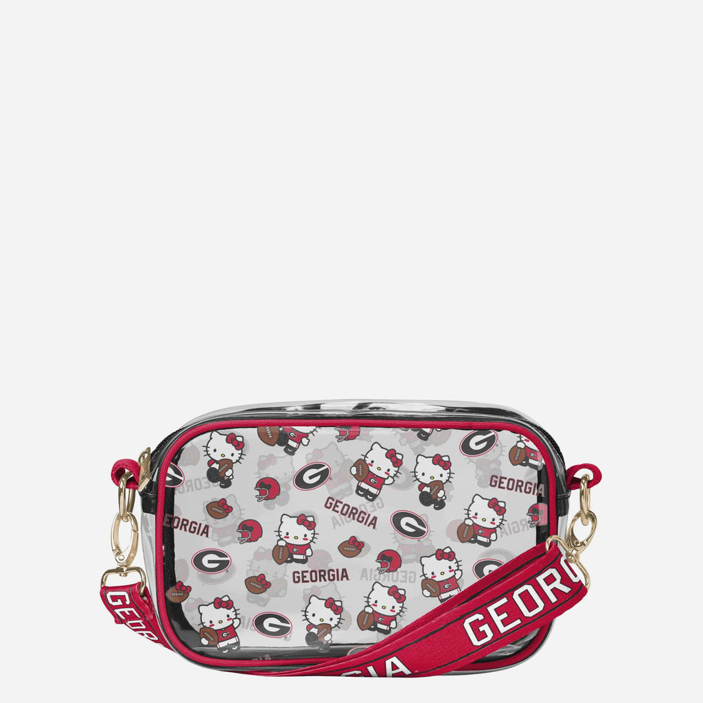 Georgia Bulldogs Hello Kitty® Clear Crossbody Bag FOCO - FOCO.com