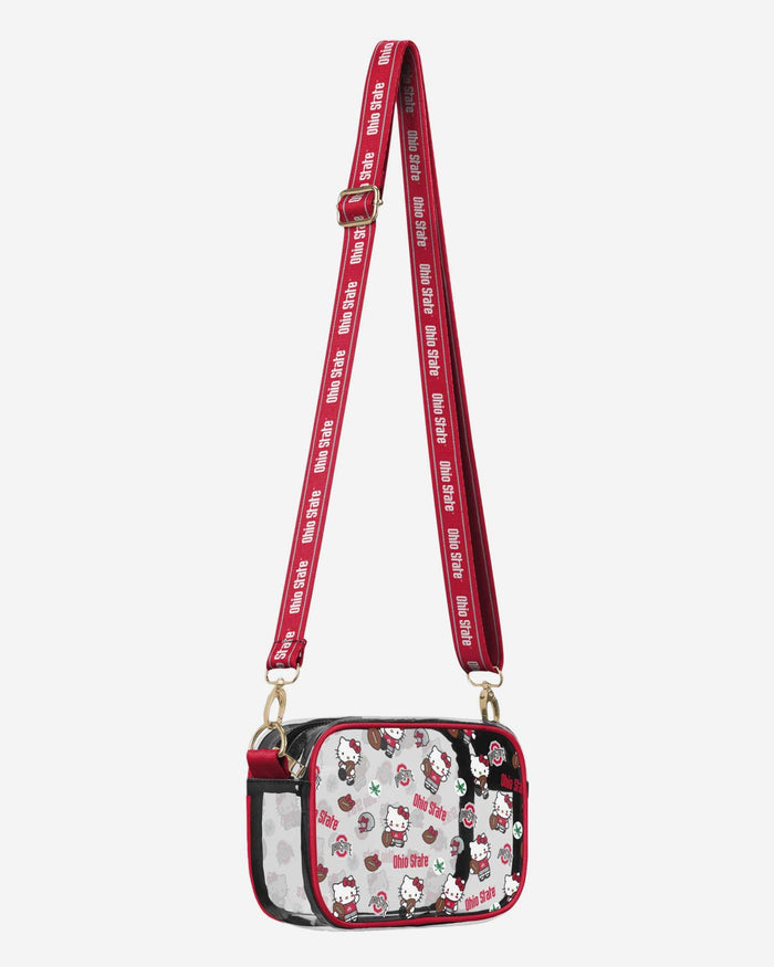 Ohio State Buckeyes Hello Kitty® Clear Crossbody Bag FOCO - FOCO.com