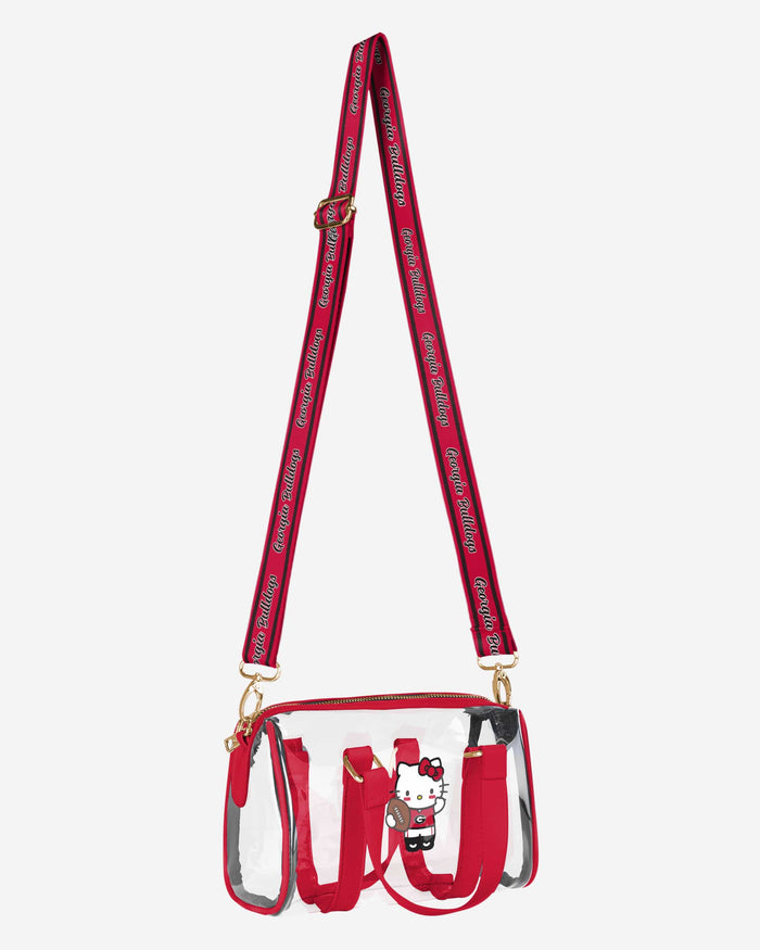 Georgia Bulldogs Hello Kitty® Clear Barrel Bag FOCO - FOCO.com