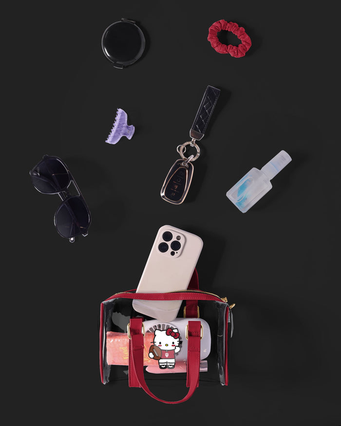 Indiana Hoosiers Hello Kitty® Clear Barrel Bag FOCO - FOCO.com