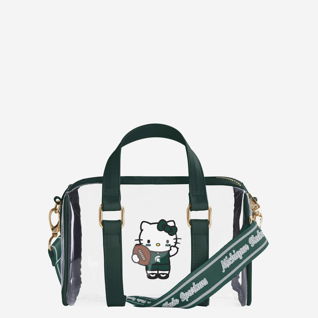 Michigan State Spartans Hello Kitty® Clear Barrel Bag FOCO - FOCO.com
