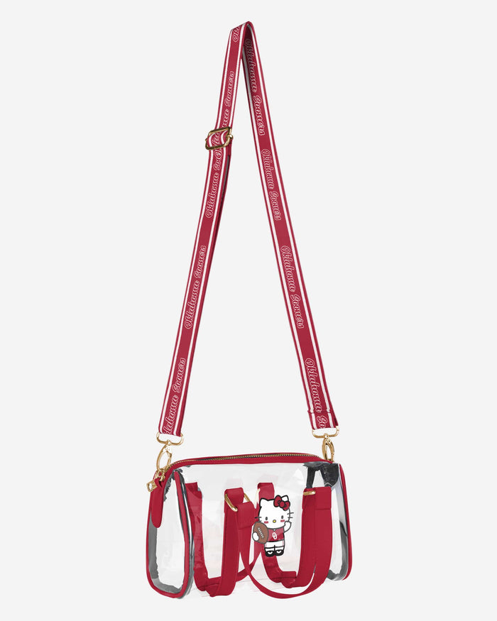 Oklahoma Sooners Hello Kitty® Clear Barrel Bag FOCO - FOCO.com