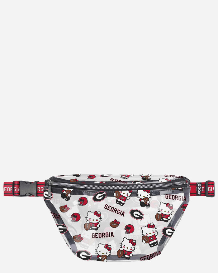 Georgia Bulldogs Hello Kitty® Clear Fanny Pack FOCO - FOCO.com