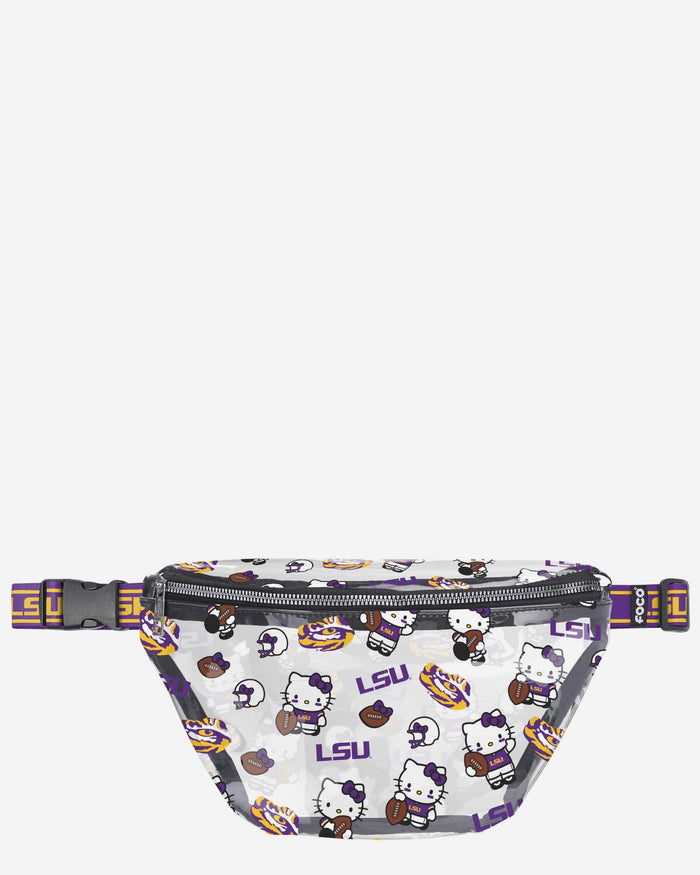 LSU Tigers Hello Kitty® Clear Fanny Pack FOCO - FOCO.com
