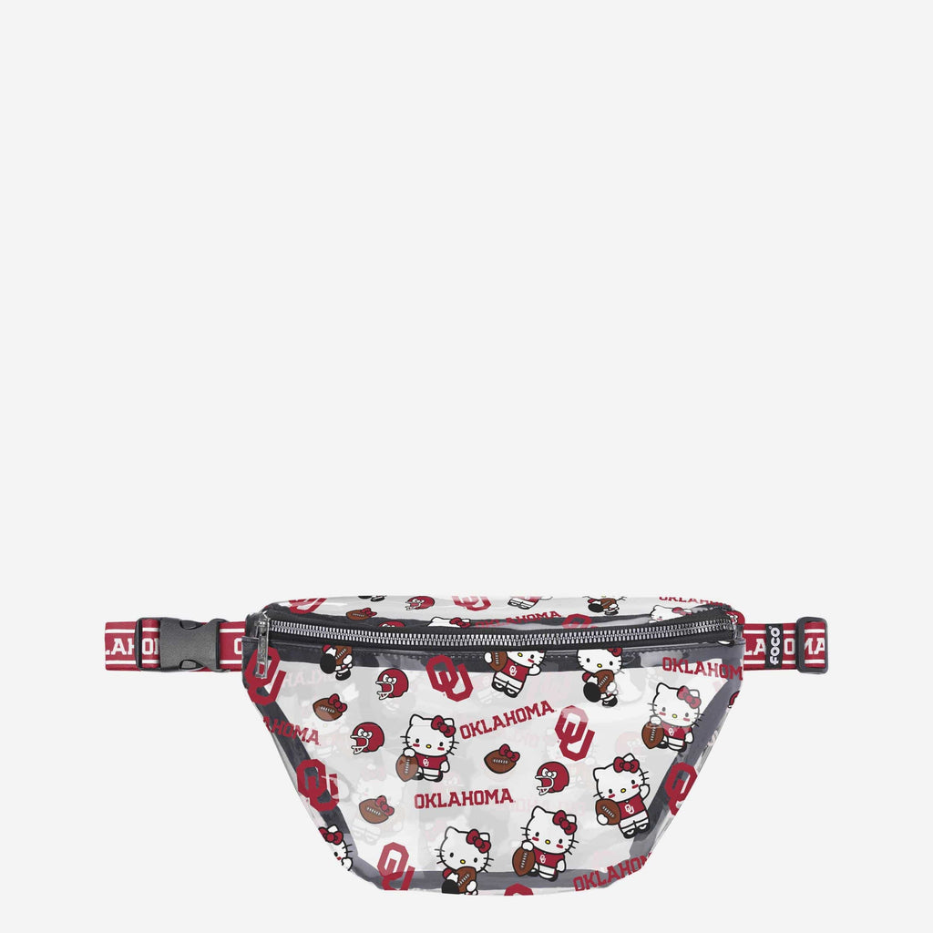 Oklahoma Sooners Hello Kitty® Clear Fanny Pack FOCO - FOCO.com