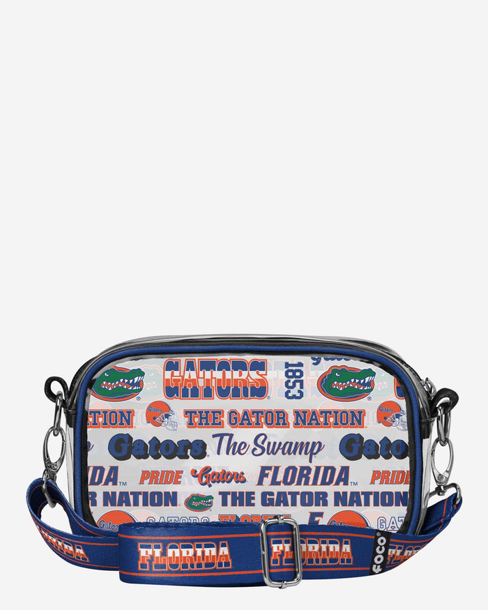 Florida Gators Repeat Retro Print Clear Crossbody Bag FOCO - FOCO.com