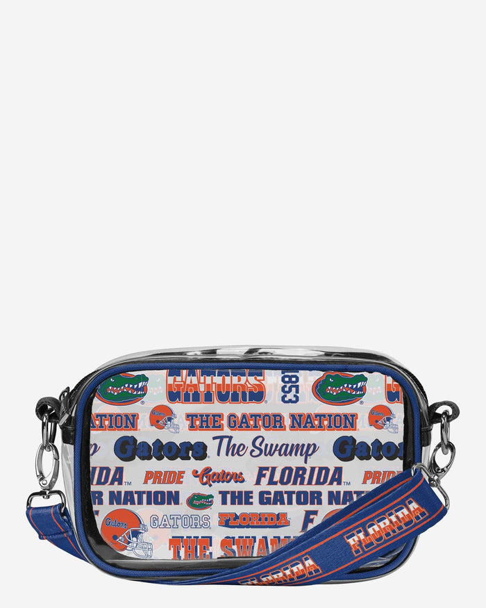 Florida Gators Repeat Retro Print Clear Crossbody Bag FOCO - FOCO.com