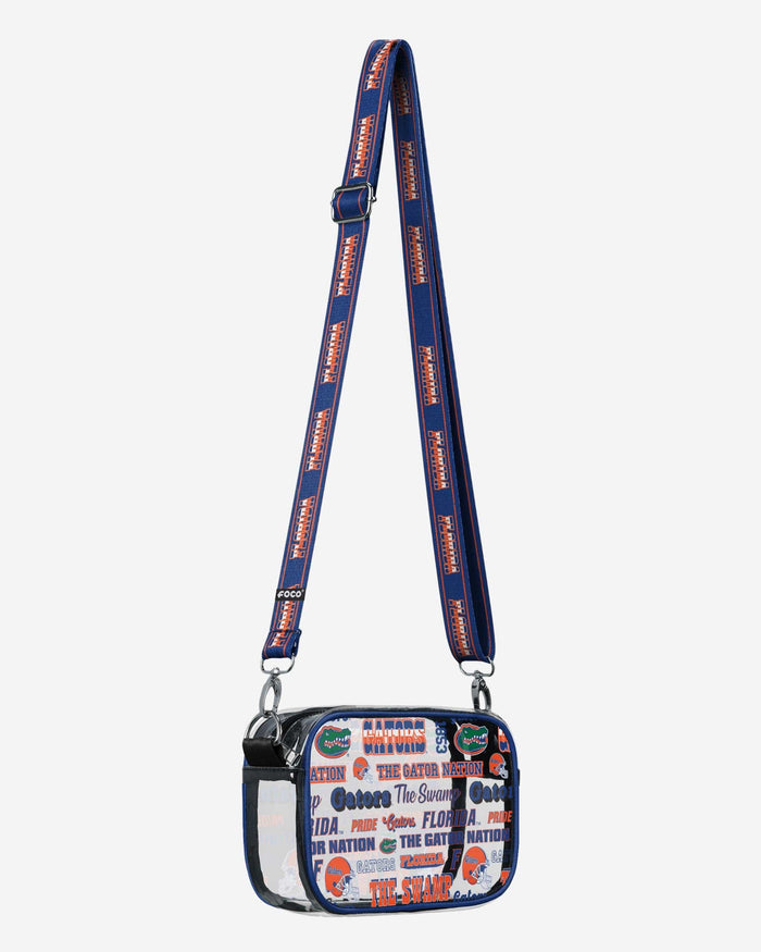 Florida Gators Repeat Retro Print Clear Crossbody Bag FOCO - FOCO.com