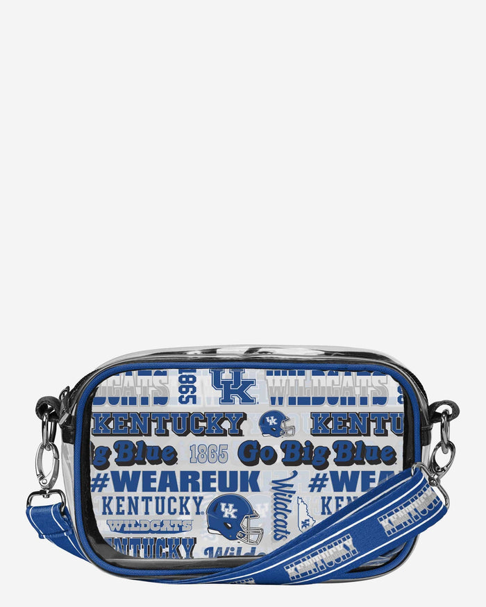 Kentucky Wildcats Repeat Retro Print Clear Crossbody Bag FOCO - FOCO.com