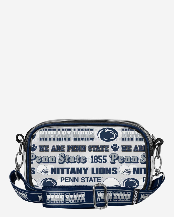 Penn State Nittany Lions Repeat Retro Print Clear Crossbody Bag FOCO - FOCO.com