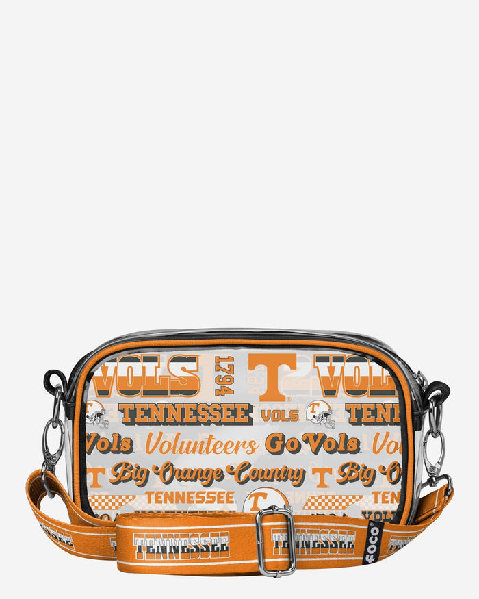 Tennessee Volunteers Repeat Retro Print Clear Crossbody Bag FOCO - FOCO.com