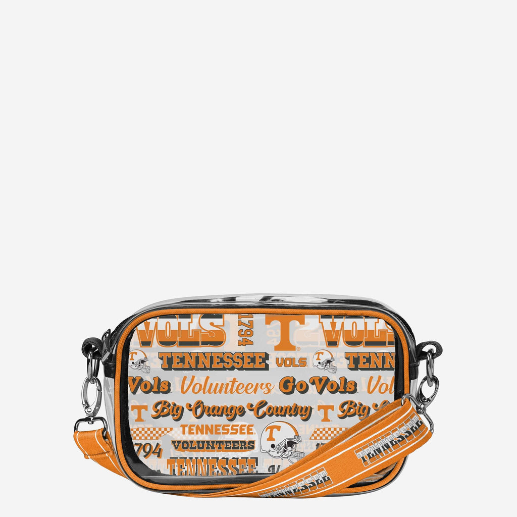 Tennessee Volunteers Repeat Retro Print Clear Crossbody Bag FOCO - FOCO.com