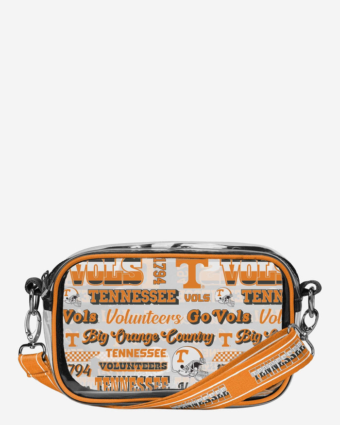 Tennessee Volunteers Repeat Retro Print Clear Crossbody Bag FOCO - FOCO.com