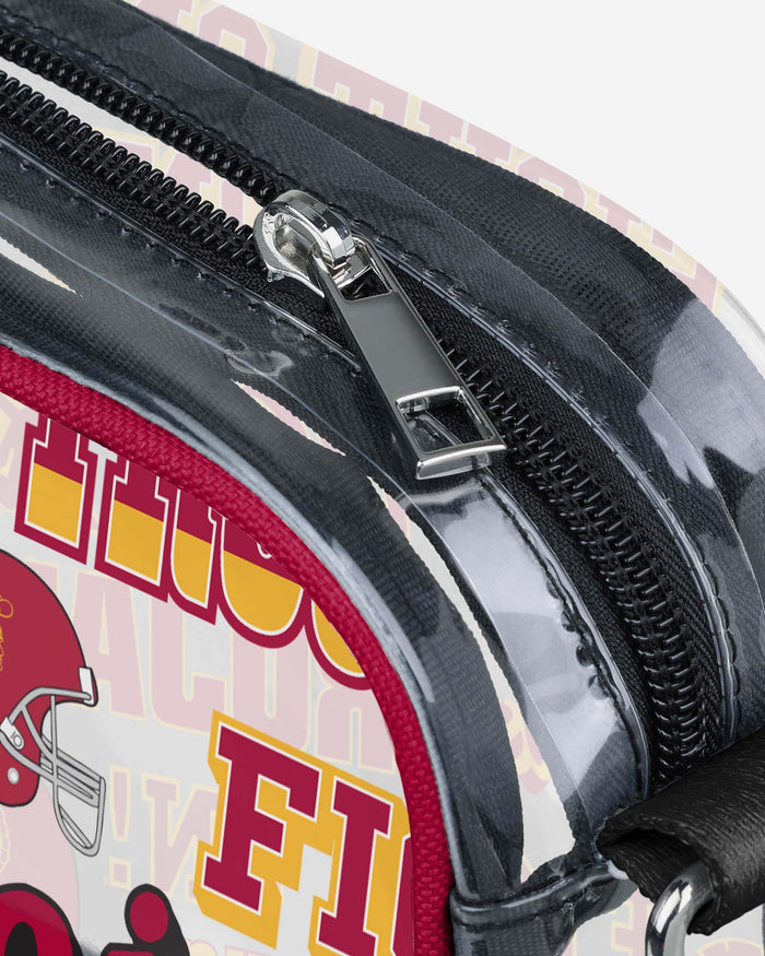 USC Trojans Repeat Retro Print Clear Crossbody Bag FOCO - FOCO.com