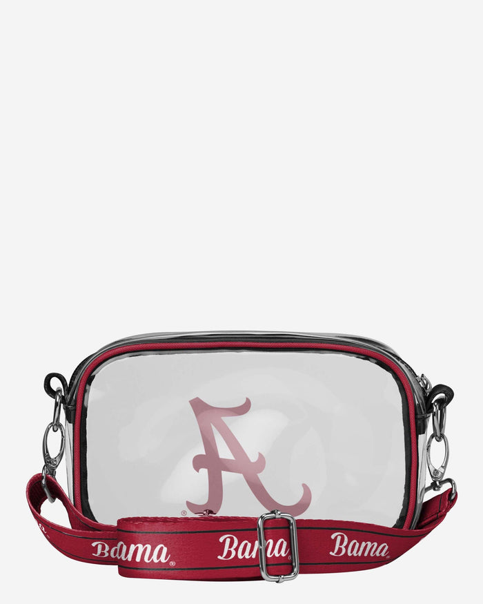 Alabama Crimson Tide Team Stripe Clear Crossbody Bag FOCO - FOCO.com