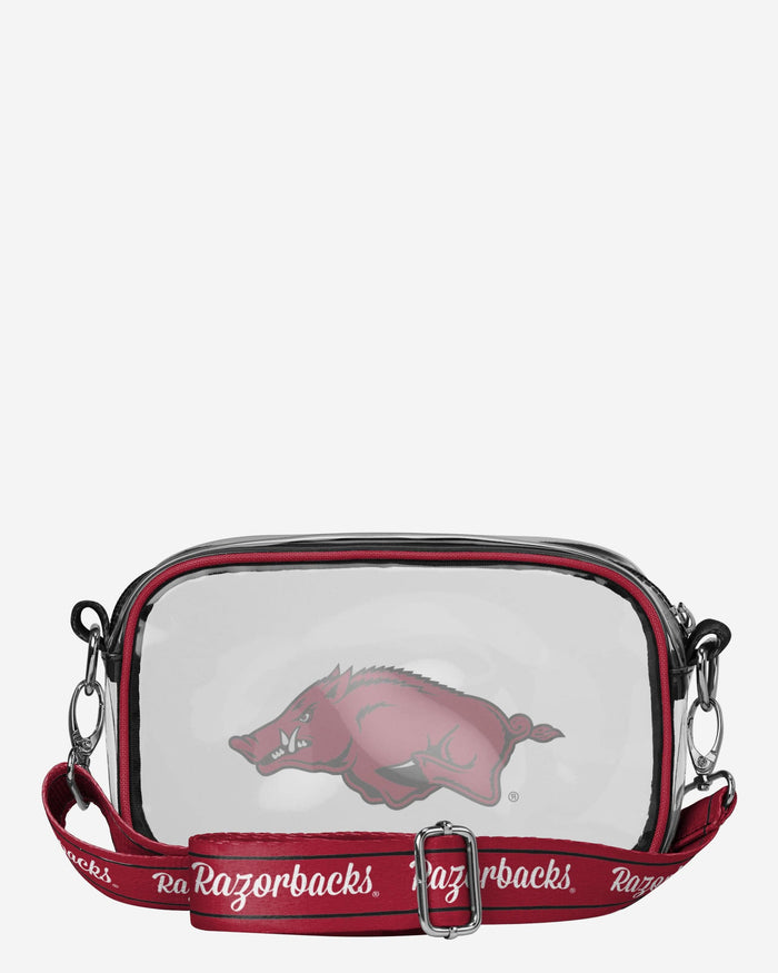 Arkansas Razorbacks Team Stripe Clear Crossbody Bag FOCO - FOCO.com