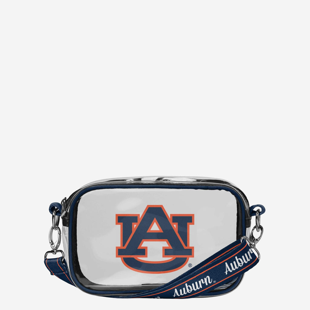 Auburn Tigers Team Stripe Clear Crossbody Bag FOCO - FOCO.com