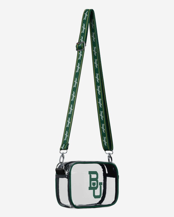 Baylor Bears Team Stripe Clear Crossbody Bag FOCO - FOCO.com