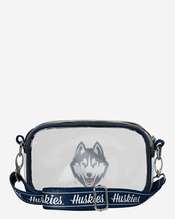 UConn Huskies Team Stripe Clear Crossbody Bag FOCO - FOCO.com