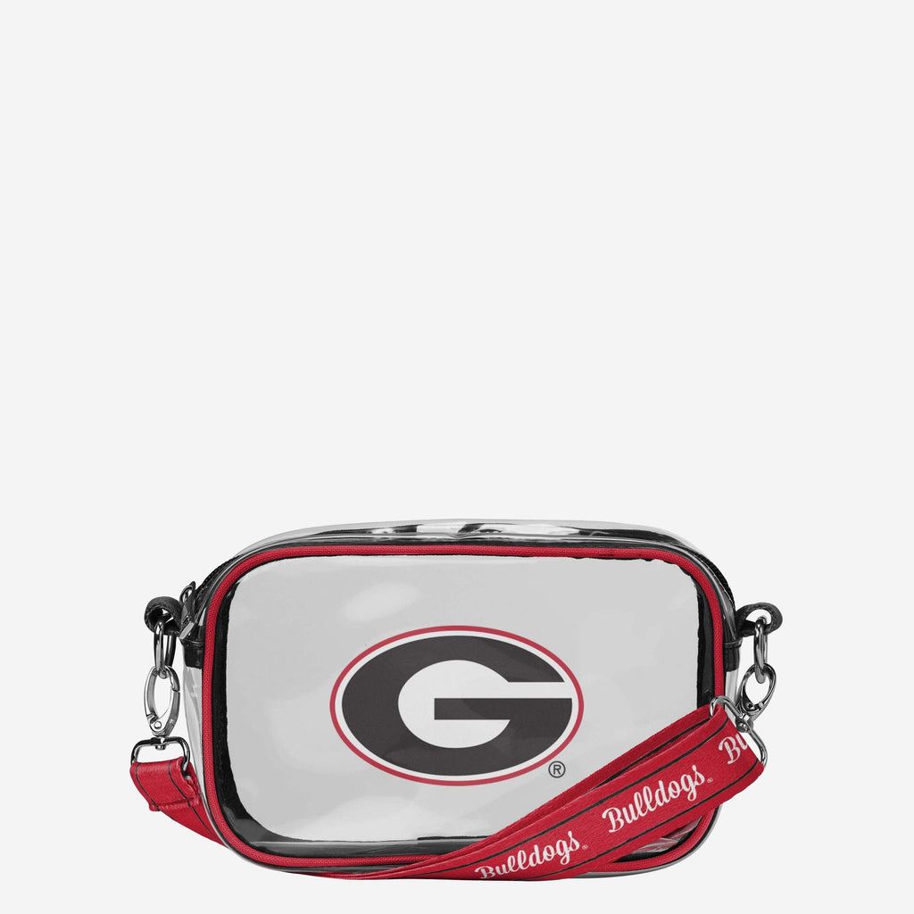 Georgia Bulldogs Team Stripe Clear Crossbody Bag FOCO - FOCO.com