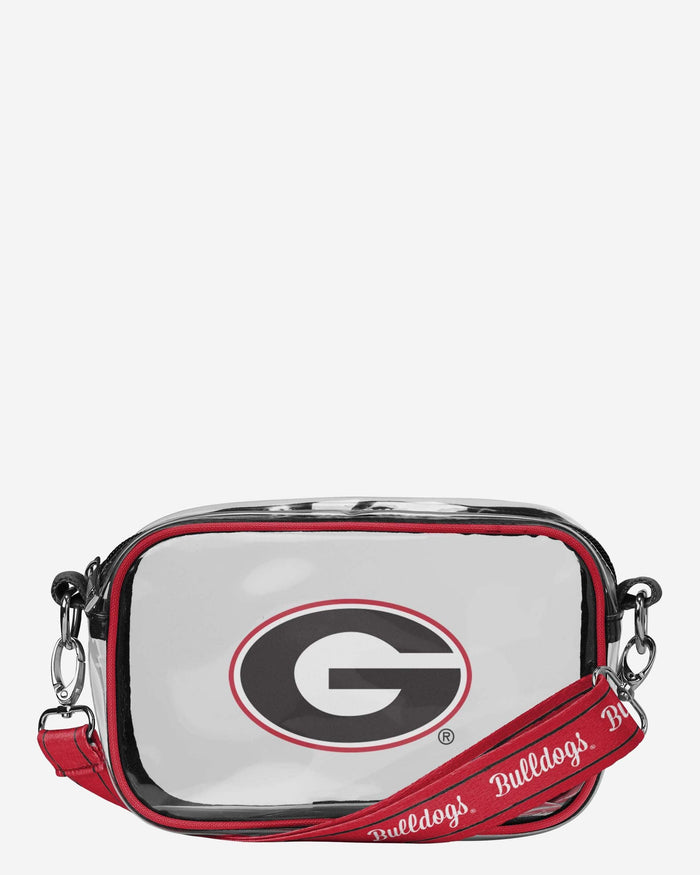 Georgia Bulldogs Team Stripe Clear Crossbody Bag FOCO - FOCO.com