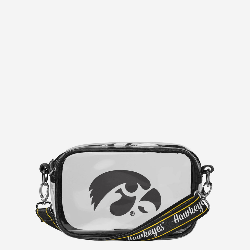 Iowa Hawkeyes Team Stripe Clear Crossbody Bag FOCO - FOCO.com