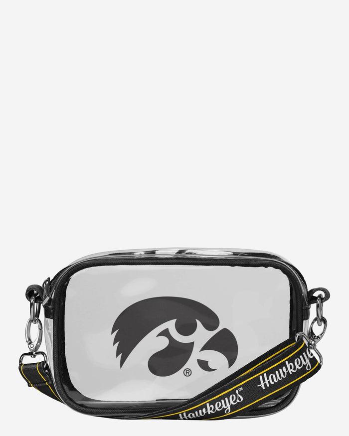 Iowa Hawkeyes Team Stripe Clear Crossbody Bag FOCO - FOCO.com