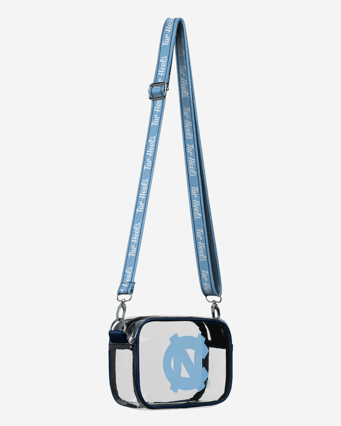 North Carolina Tar Heels Team Stripe Clear Crossbody Bag FOCO - FOCO.com